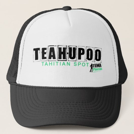 hatteahupoo-groen trucker pet (Voorkant)