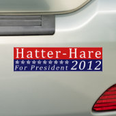 Hatter-Hare Ticket 2012 Bumpersticker (Op auto)