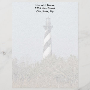 Hatteras Lighthouse Letterhead Stationery Briefhoofd