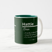 Hattie Personalized Name Coffee Mug (Devant droit)