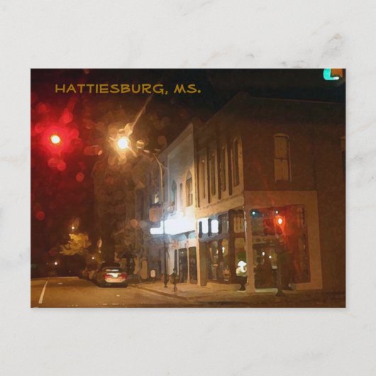 Hattiesburg, mevrouw Briefkaart (Voorkant)