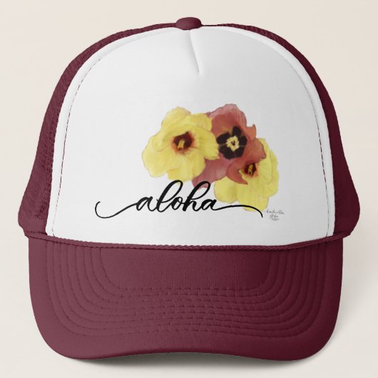 Hau Hibiscus Aloha Trucker Pet (Voorkant)