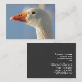 Haughty White Goose Visitekaartje (Voorkant / Achterkant)
