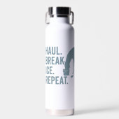 Haul. Break Ice. Repeat. Horse Lover Water Bottle Waterfles (Voorkant)