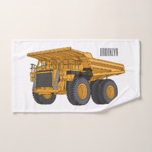 Haul truck cartoon illustration
