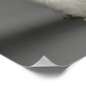 Haunches van het porselein, op grijze achtergrond poster (Hoek)