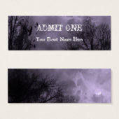 Hauné Purple Sky Halloween Ticket Modèle (Devant & derrière)