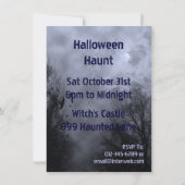 Hauné Sky Custom Blue Mist Halloween Invitation (Dos)