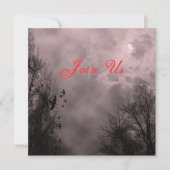 Hauné Sky Red Mist Custom Halloween Invitation (Devant)