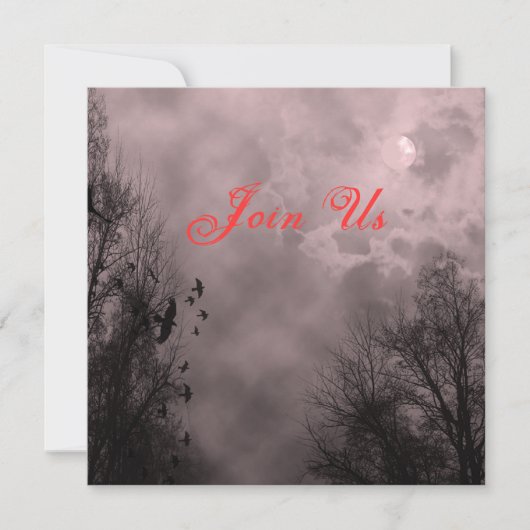 Hauné Sky Red Mist Custom Halloween Invitation (Devant)
