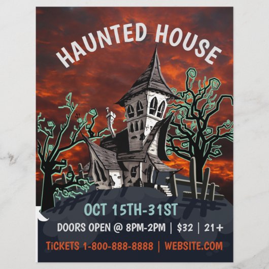 Hauned House Event Flyer (Voorkant)