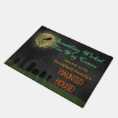 Hauned House Halloween Custom Crow Moon Deurmat (Schuin)
