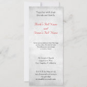 Hauned Road avec Ravens Custom Wedding Invitation (Dos)