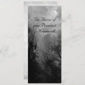 Hauned Road avec Ravens Custom Wedding Invitation (Devant / Derrière)