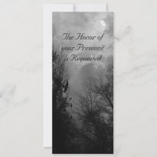 Hauned Road avec Ravens Custom Wedding Invitation