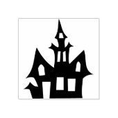 Haunhouse 3 silhouette kunstzegel 	rubberstempel (Afrduk)
