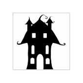 Haunhouse 4 silhouette kunstzegel 	rubberstempel (Afrduk)