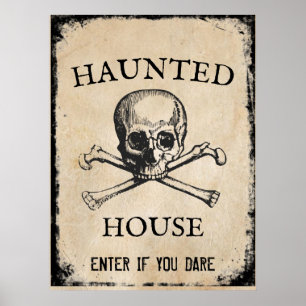 Haunhouse Halloween prop Poster