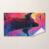 Hauning Demon Habillé Dans L'Ombre Design (Serviette à main)
