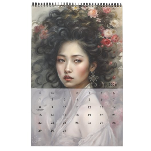 Hauning Portraits par Ivy et Bat Art Calendrier (Mar 2026)
