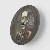 Hauning Zombie HP Lovecraft Clock Ronde Klok (Hoek)