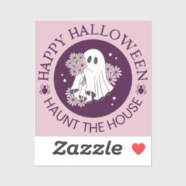 Haunt House Happy Halloween Sticker