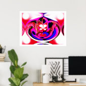 Haunted Art Poster (Thuiskantoor)