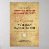 Haunted Asiel Halloween Party Poster (Voorkant)