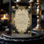 Haunted Baroque Gothic Halloween Bijeenkomst Kaart