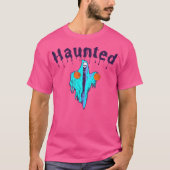 Haunted Basketball Design voor Halloween T-shirt (Voorkant)