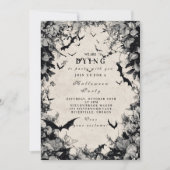 Haunted Bats Gothic tijdens Halloween Kaart (Voorkant)