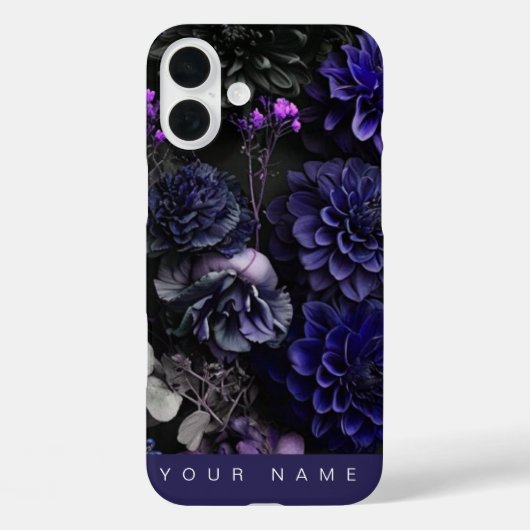 Haunted Blooms Blue Case-Mate iPhone Case (Achterkant)