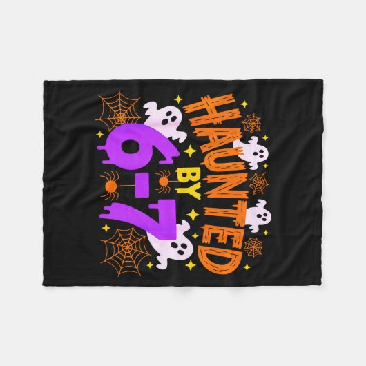 Haunted By 67 Funny 67 Halloween Costume Fleece Deken (Voorkant (Horizontaal))