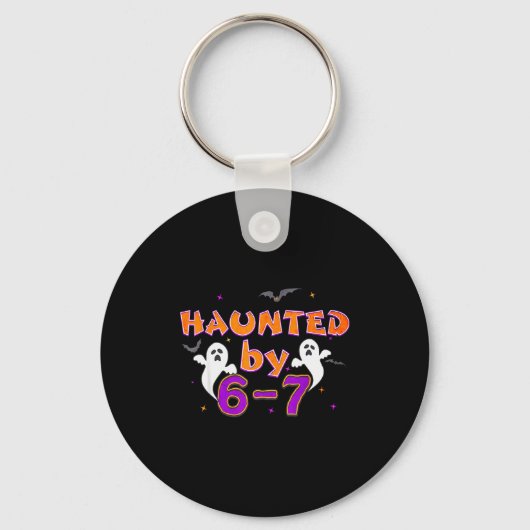 Haunted By 67 Funny 67 Halloween Costume Sleutelhanger (Voorkant)