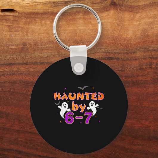 Haunted By 67 Funny 67 Halloween Costume Sleutelhanger (Voorkant)