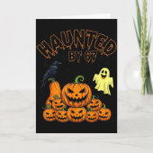 Haunted By 67 Funny Halloween Soky Season Pumpkin Kaart (Voorkant)