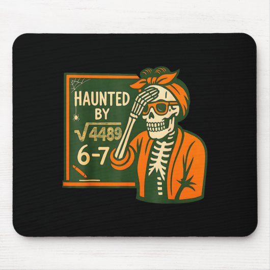 Haunted By 6-7 Funny Teacher 6 7 Skeleton Square R Muismat (Voorkant)