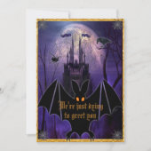 Haunted Castle Halloween Kaart (Voorkant)