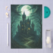 Haunted Castle Moonlit Gothic Decoupage Tissuepapier (Craft)