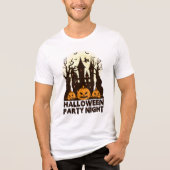 Haunted Castle Party Night Tri-Blend Shirt (Voorkant)