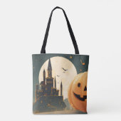 Haunted Castle Pumpkin Tas (Achterkant)
