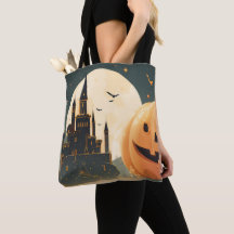 Haunted Castle Pumpkin Tas