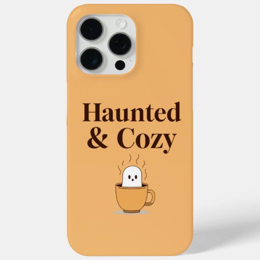 Haunted & Cosy Ghost Coffee Telefoonhoesje Case-Mate iPhone Case (Achterkant)