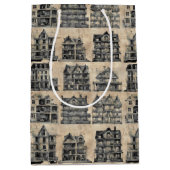 Haunted Dollhouse Gothic Halloween Medium Cadeauzakje (Voorkant)