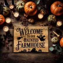 Haunted Farmhouse  welkomstbord