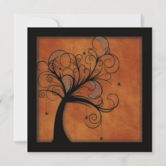 Haunted Forest 3 Wedding Invitting Kaart