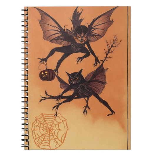 Haunted Forest Dreams Owl Carnet pour Halloween (Devant)