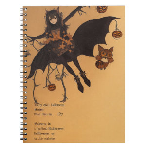 Haunted Forest Dreams Uil Notitieboek voor Hallowe