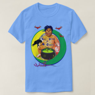 Haunted Forever Halloween Blue Uni-sex T-shirt