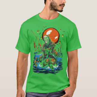 Haunted Gevist Trip Spooky Halloween Angler 2 T-shirt